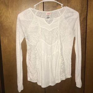 girls white blouse